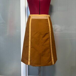 Prada Contrast Panel A-line Skirt